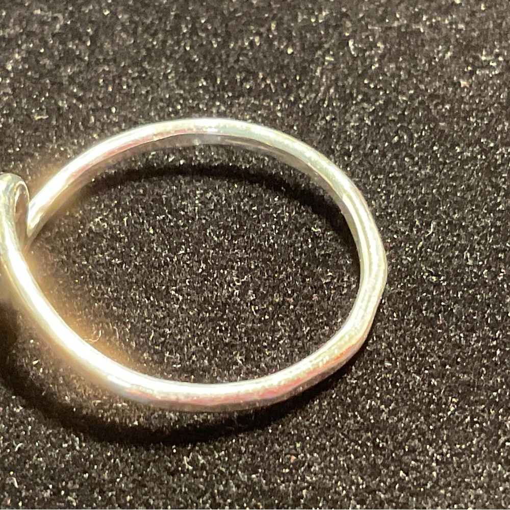 Sterling Silver Handcrafted Rustic Wave Ring - image 3